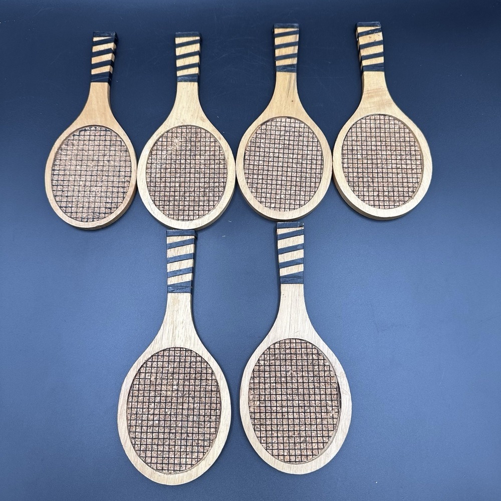 Tennis Racket Coaster Set - Picture 9 of 16